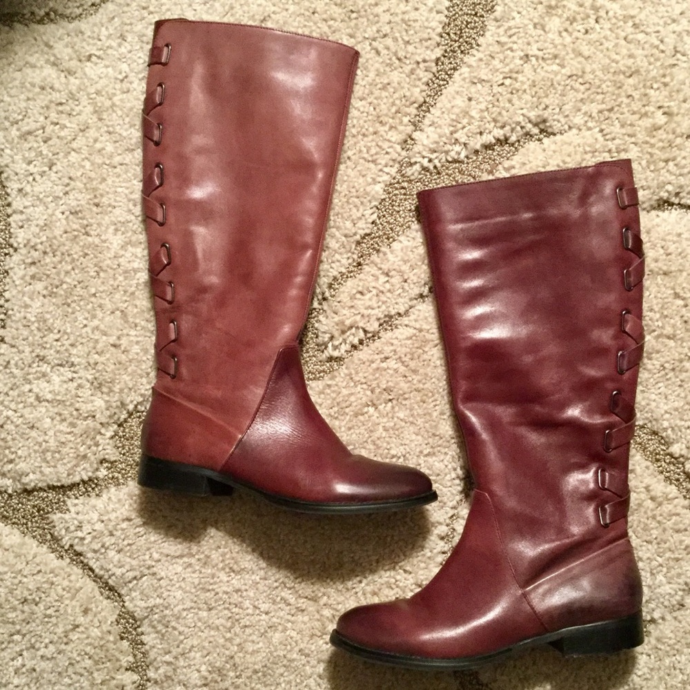 Arturo Chiang brown/oxblood boots - size 9